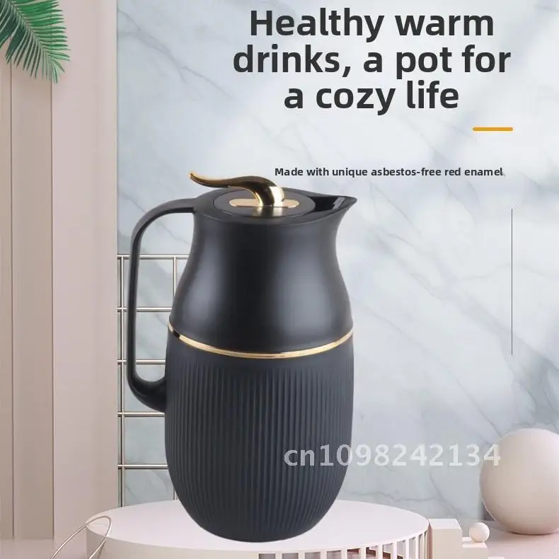 

Large-Capacity Insulated Water Kettle with Glass Liner Thermos Hot Water Bottle for Household 1L with 24-Hour Insulation