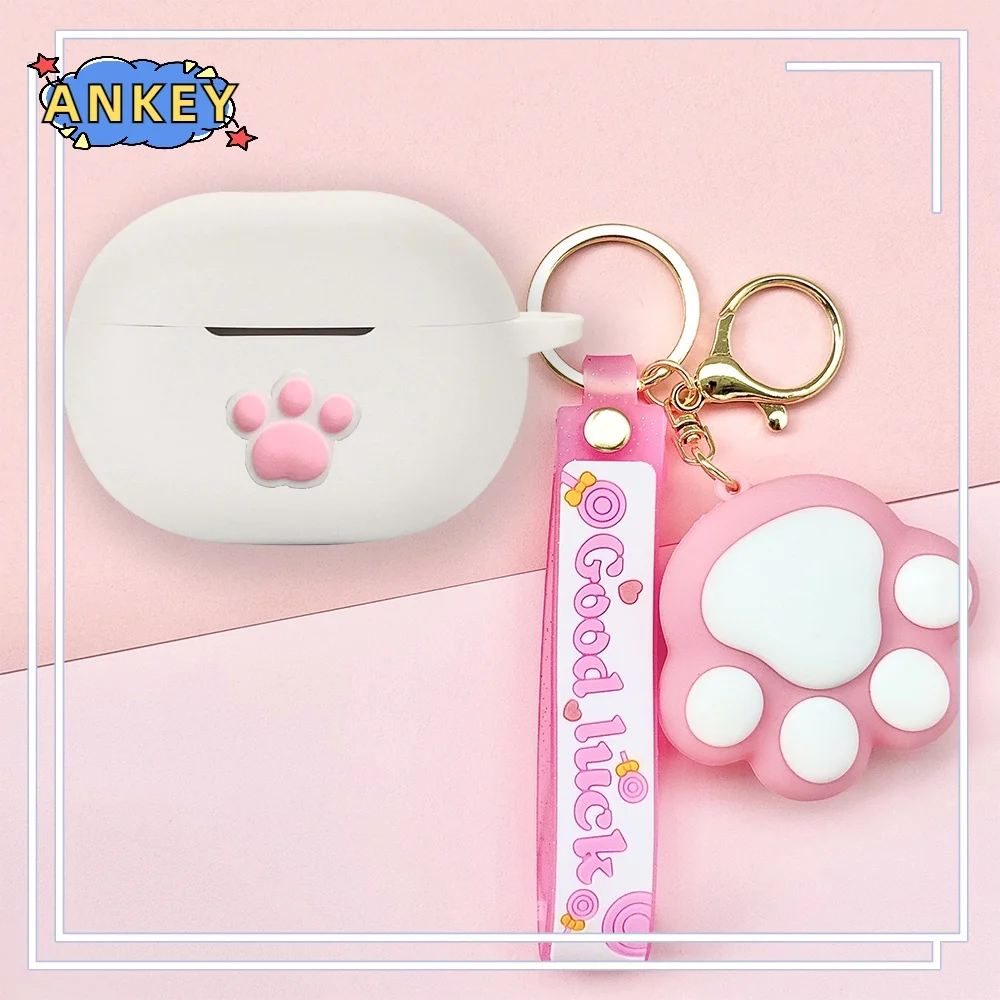 حافظة سيليكون لبراعم Realme ، سماعات أذن للأولاد ، غطاء واقي لين ، جلد سماعة الرأس مع قلادة ، Air 6 Pro ، Air5