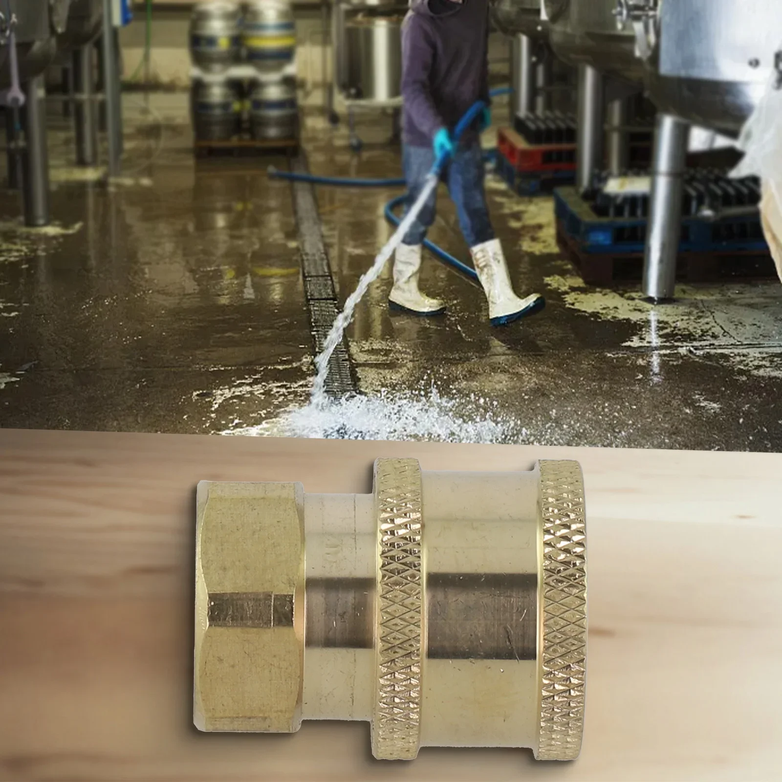 New Practical Adapter Quick Plug Easy To Install Stainless Steel 1/4 Foam Pot Plug Adapter High Pressure Water Pistol