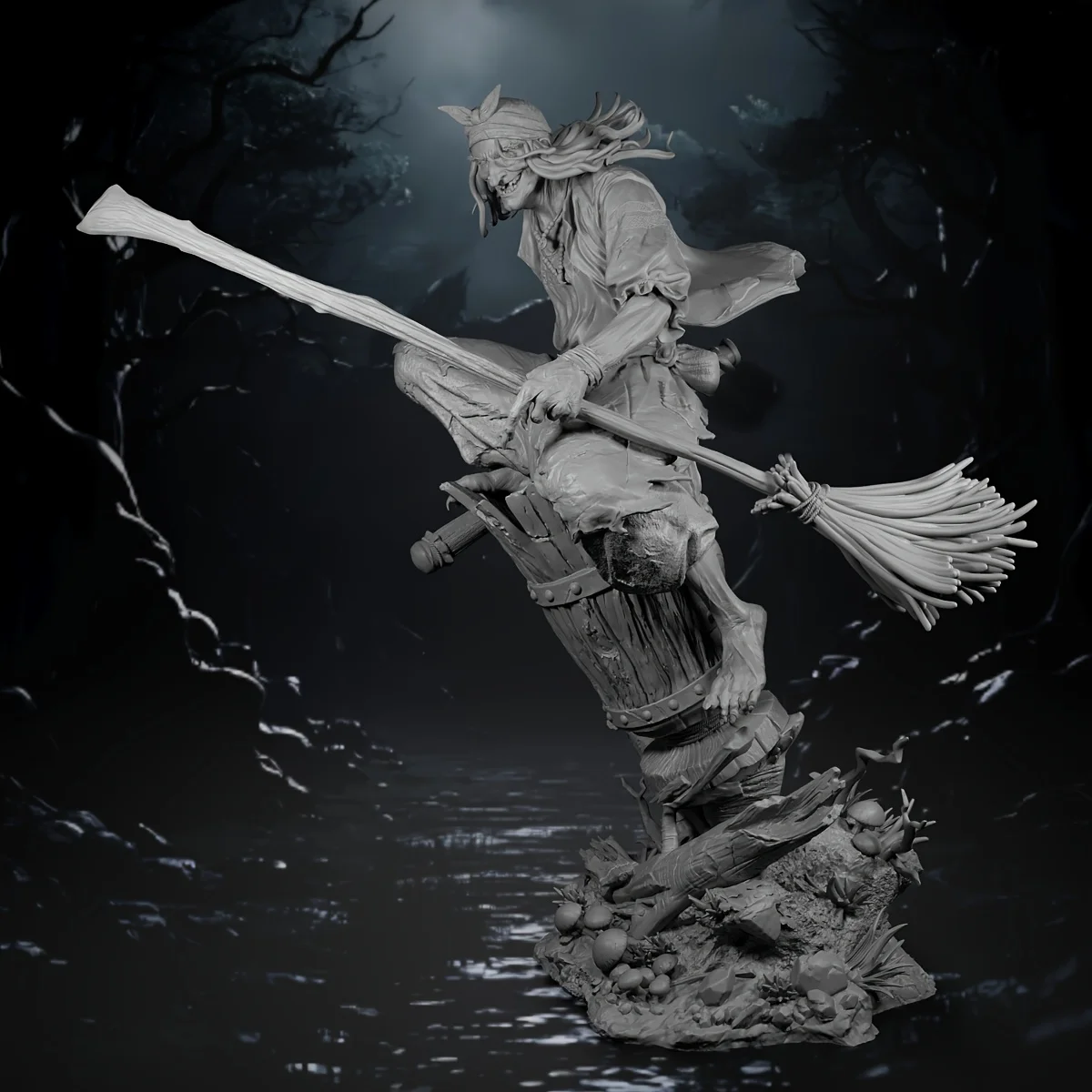 estatueta-em-miniatura-baba-yaga-–-acessorio-de-jogo-de-rpg-de-resina-abs-cinza-com-bruxa-de-nariz-longo-no-balde-e-vassoura-678-cm-colecionavel