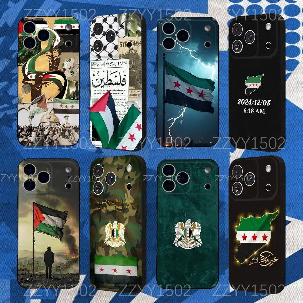 

Cool S-Syrian Syria Flag Phone Case For iPhone 17,16,15,14,13,12,Pro,Max,Plus,E,SE4,Air,Mini Shockproof Cover Fit Funda