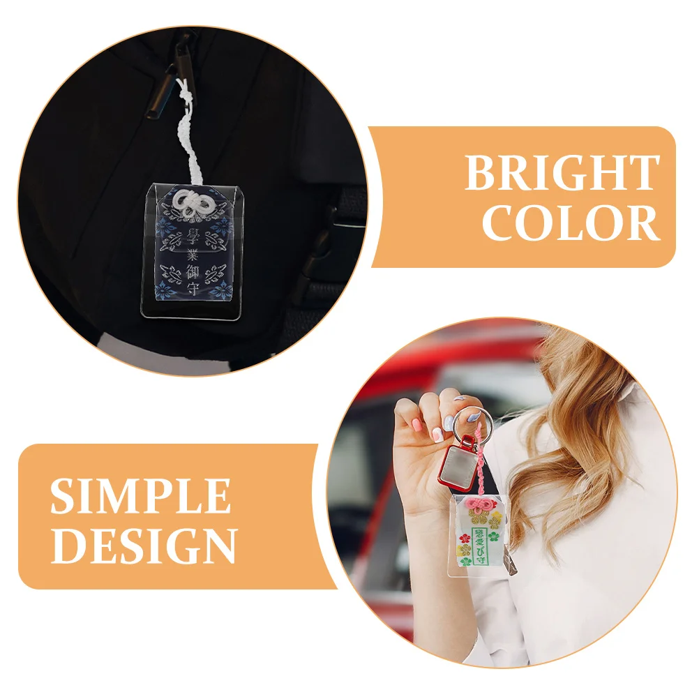 

8Pcs Japanese Style Pendant Bags Exquisite Japanese Omamori Delicate Craftsmanship Bright Color Festive Design Home Car Window