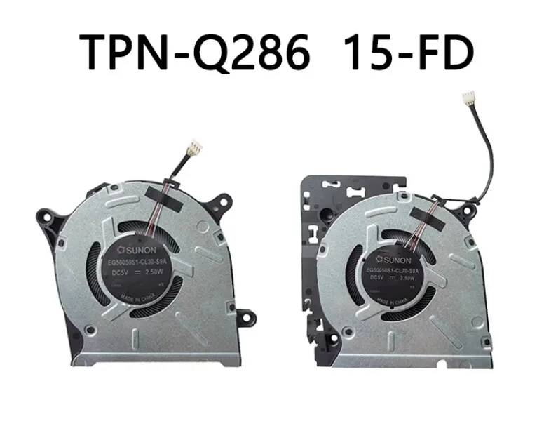 FOR HP TPN-Q286 15-FD N44110－001 N44109-001 Laptop CPU/GPU Cooling Fan New