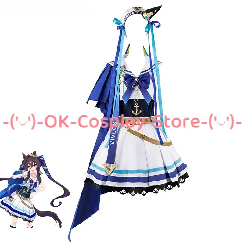 Game Pretty Derby Vivlos Cosplay Costume Women Cute Dress With Hat Halloween Carnival Uniform Anime Clothing Custom Made