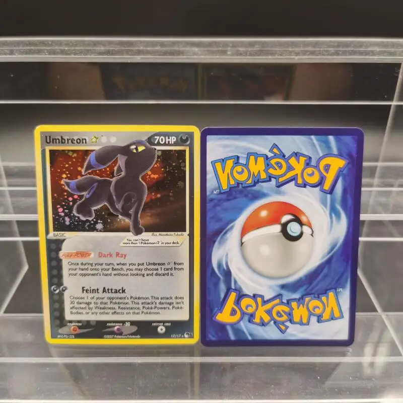 Diy ptcg mau cartão versão coleção cartões umbreon split Earth-1St edição auto feito único cartão clássico jogo anime cartas