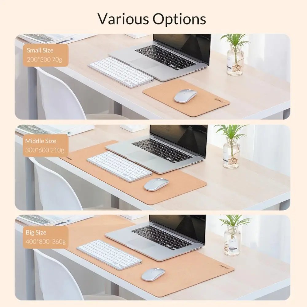 ORICO Mouse Pad Gaming Mouse Pads Hard Smooth Ultra-thin Computer Game Mouse Pad Double-sided Waterproof Home Office Pc Laptop