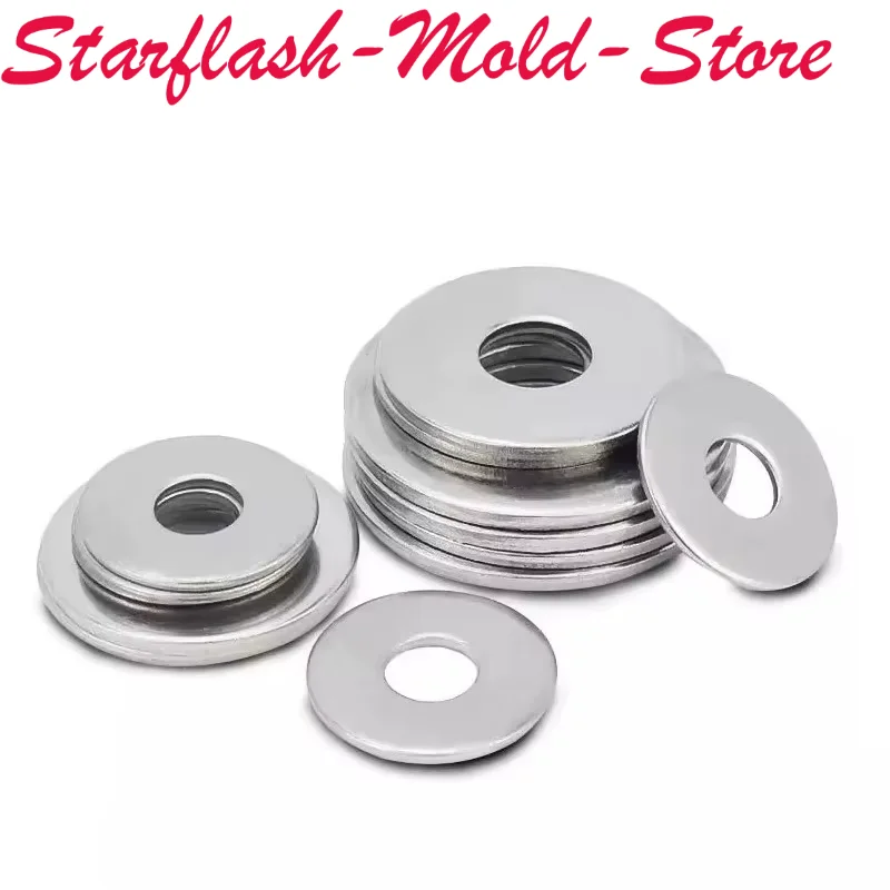 304 Stainless Steel DIN9021 GB96 Extra Large Flat Washer M10 M12 Thick Oversize Plain Gasket for Bolts and Screws