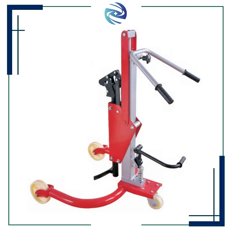 New 350kg Heavy Duty Hydraulic Drum Truck Low Profile Steel Drum Lifter For Industrial Warehouse Logistics