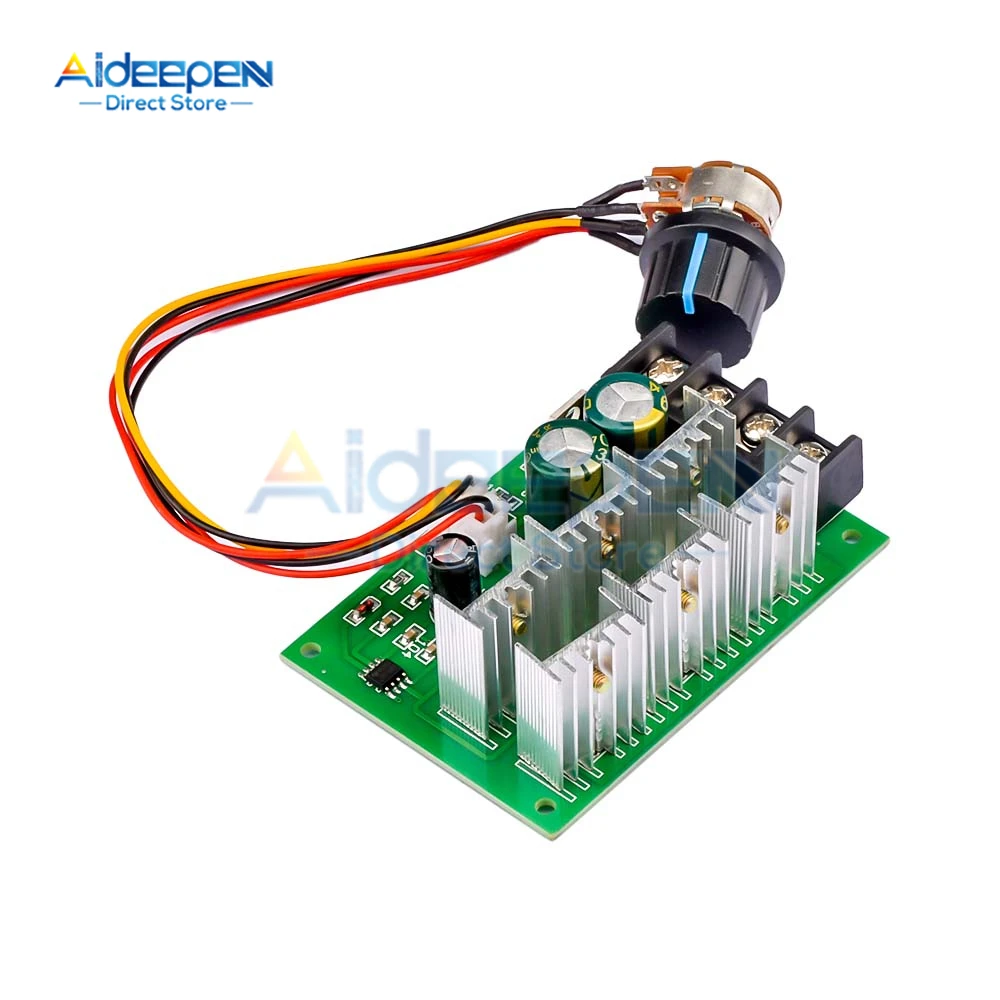 DC 9-55V 40A 2000W PWM DC Motor Pump Speed Regulator High Power Speed Controller 9V 12V 24V 36V 48V Motor Governor Driver