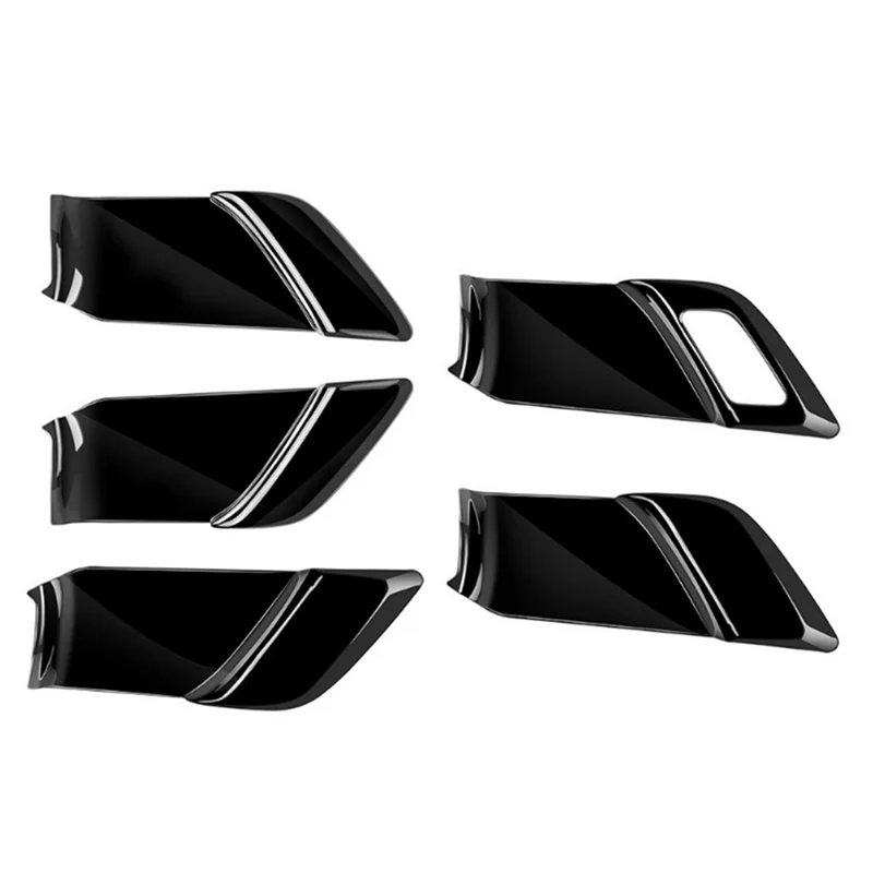 Car Bright Black Inner Door Handle Cover for Toyota Prius 60 Series 2020-2023 Door Bowl Handle Trim Frame Sticker