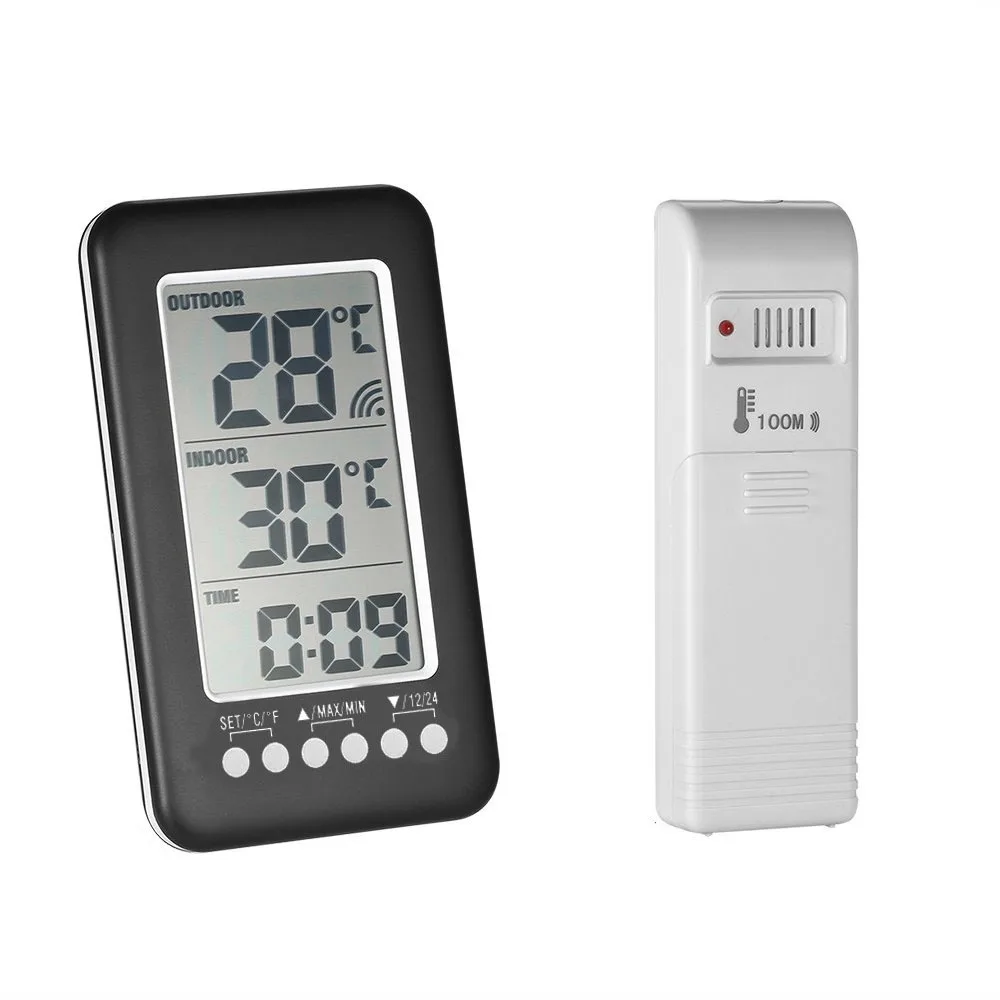 

Clock Temperature Meter Electronic Meter Sensor Weather Station Display Digital Indoor Room Thermometer Accurate