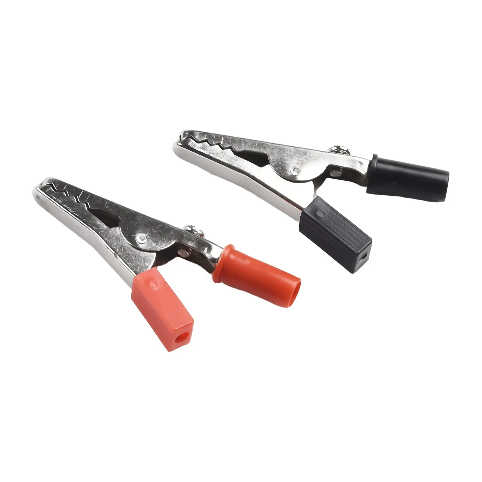10pcs Insulated Crocodile Clips Electrical Battery Connectors 5A with Spring Pressed Serrated Jaws for Safe and Secure Clamping
