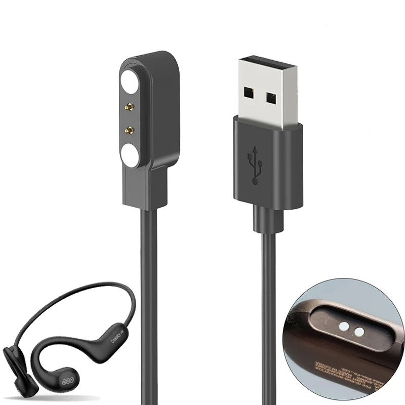Stacja ładująca Adapter kabel do ładowania USB dla QCY T22 Crossky Link bezprzewodowa słuchawka Bluetooth moc ładowania akcesoria sportowe