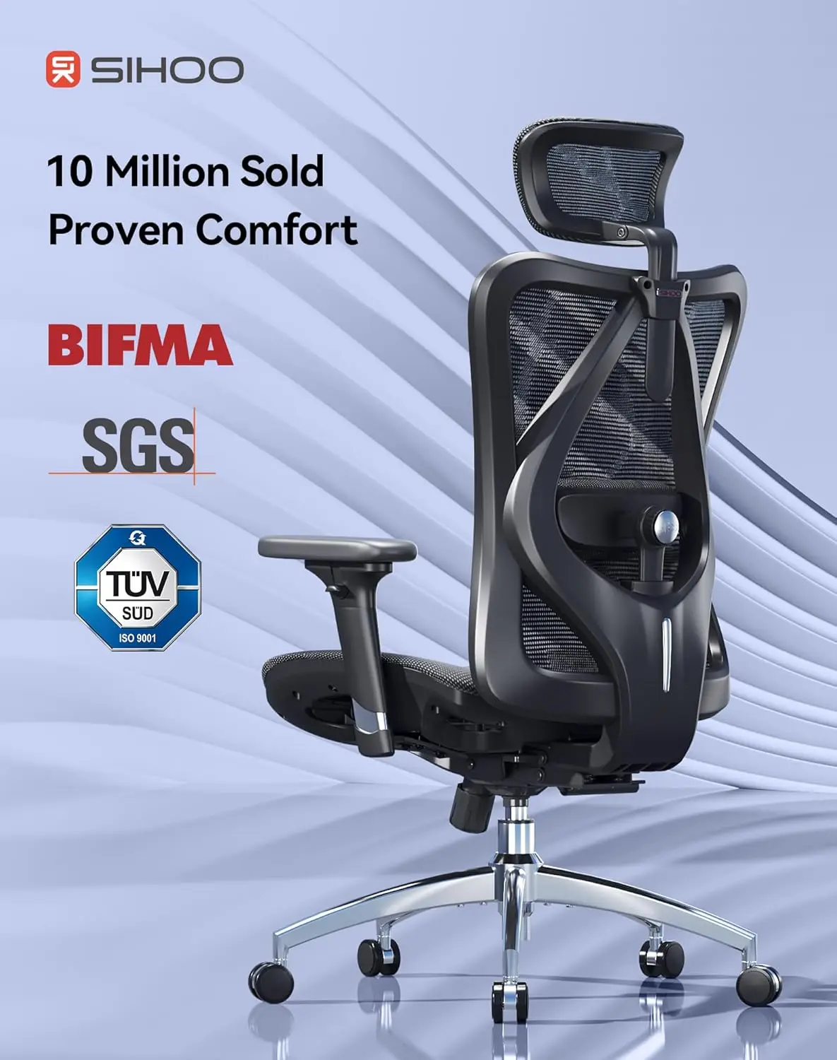 Thumbnail 4 - #7 Latest Mesh Desk Chairs Offers