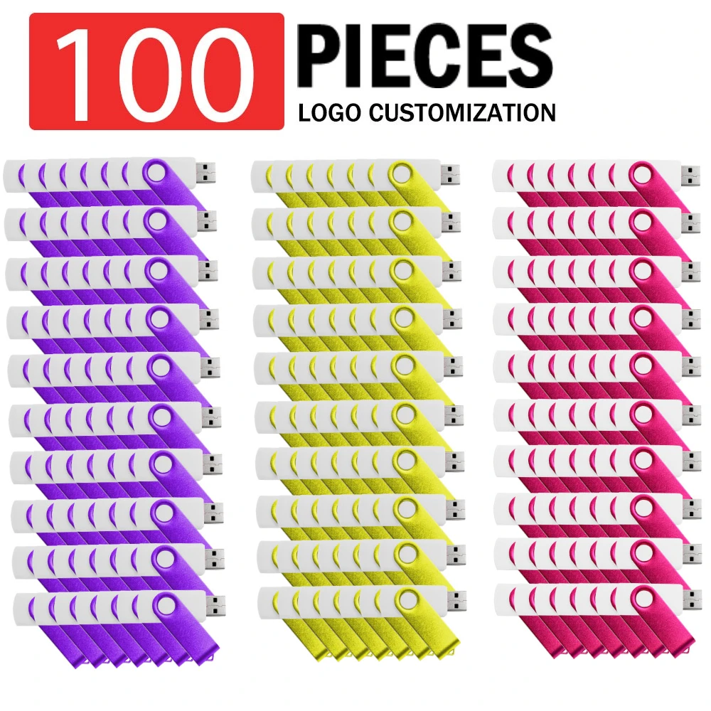 100PCS USB 2.0 Pendrive 128GB 64GB 32GB 16GB 8GB USB Flash Drive 4GB 2GB Free laser logo 2.0 USB Flash Drive Stick Best Gift