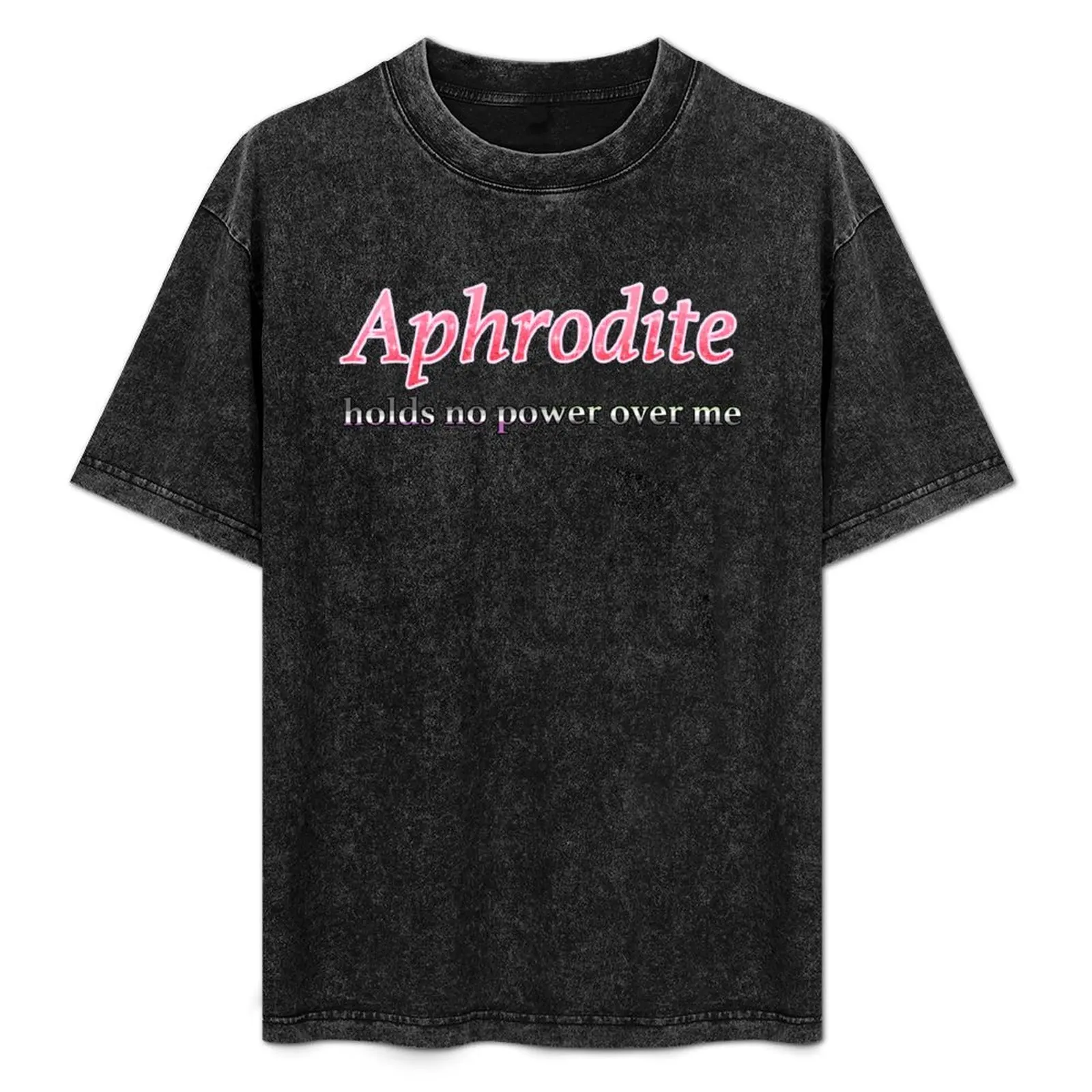 

Aphrodite Holds No Power Here (AroAce!) T-Shirt Soft Lightweight Cotton T-Shirt