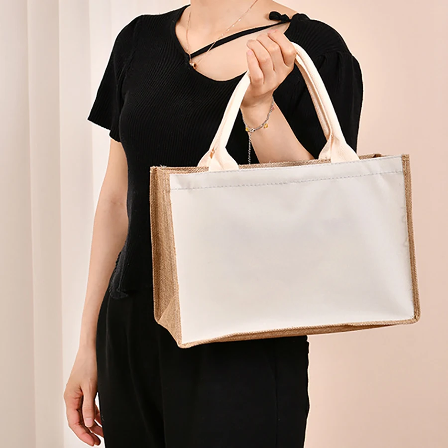 

Canvas bag, linen bag, stitched canvas bag, linen bag, custom-made eco-friendly shopping bag