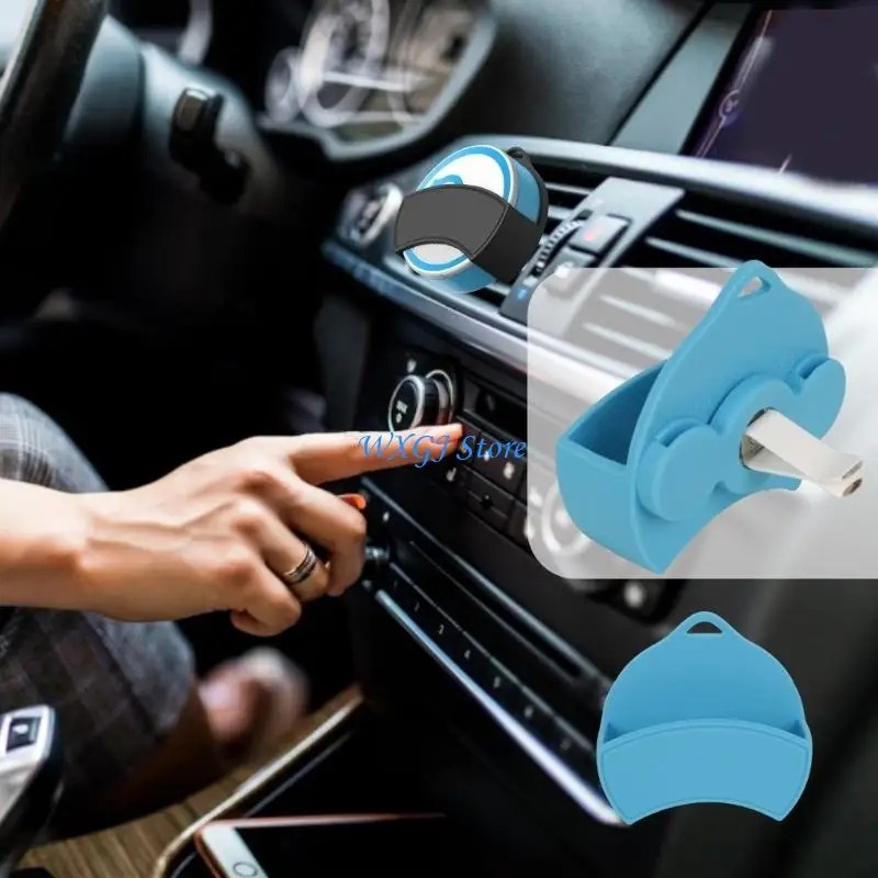 37JE Car Sunvisor & Air Vent Mount Mouth Smokes Storage Box Clip Snus Shelf Holder Mount Easy Installation