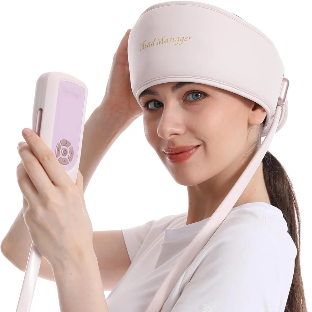 

1set Head Massager Scalp,Rechargeable Massager Airbag for Head,Electric Percussion with Portable Design for Deep Relaxation
