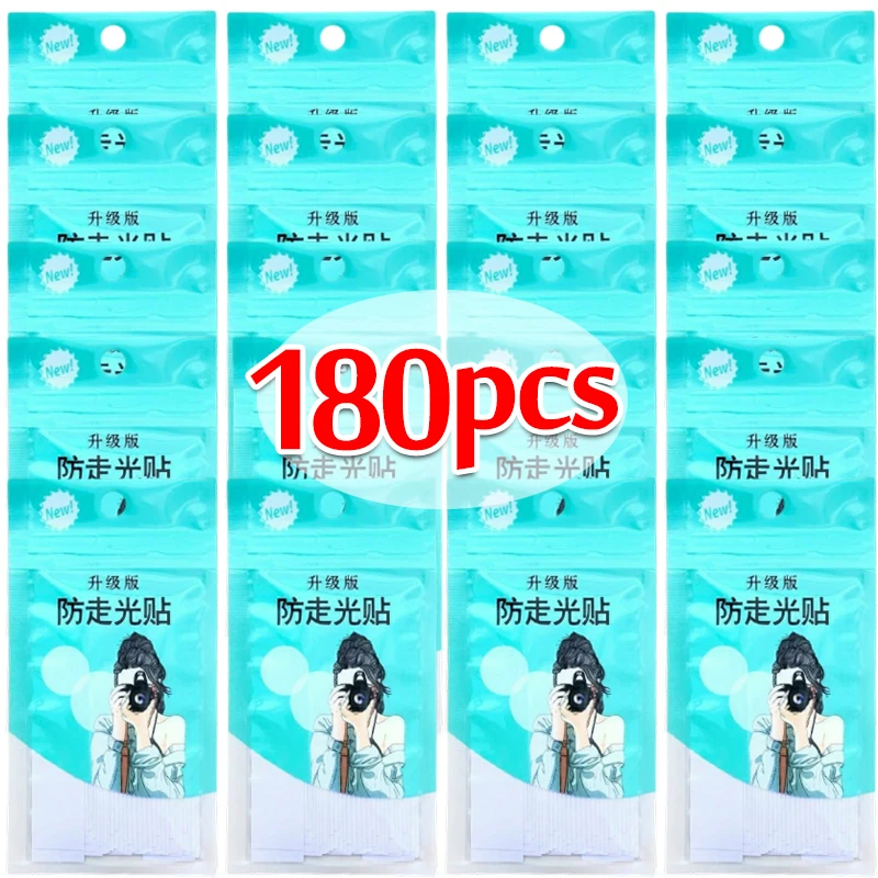 

180Pcs Transparent Clear Double Sided Tape For Clothing Dress Body Skin Anti-exposure Adhesive Sticker Strips Bra Non-slip Fixed