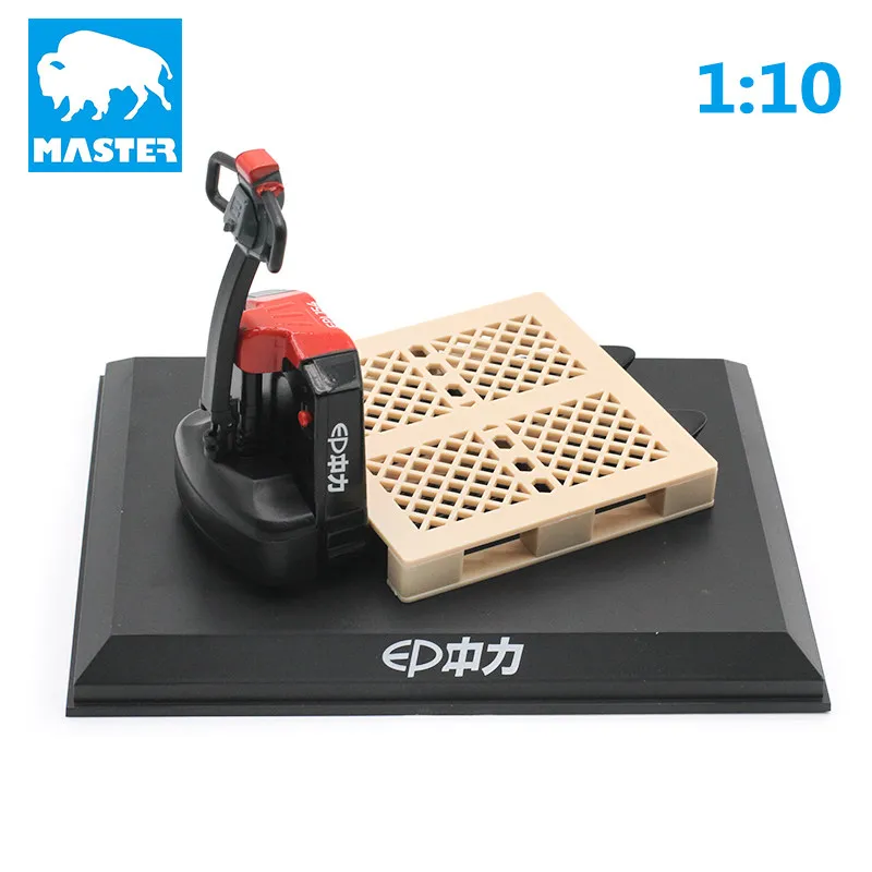 Royi Store 1:10 Zhongli Little King Kong Electric Hydraulic Truck Forklift Model Cow with Tray, Children's Gifts Toys
