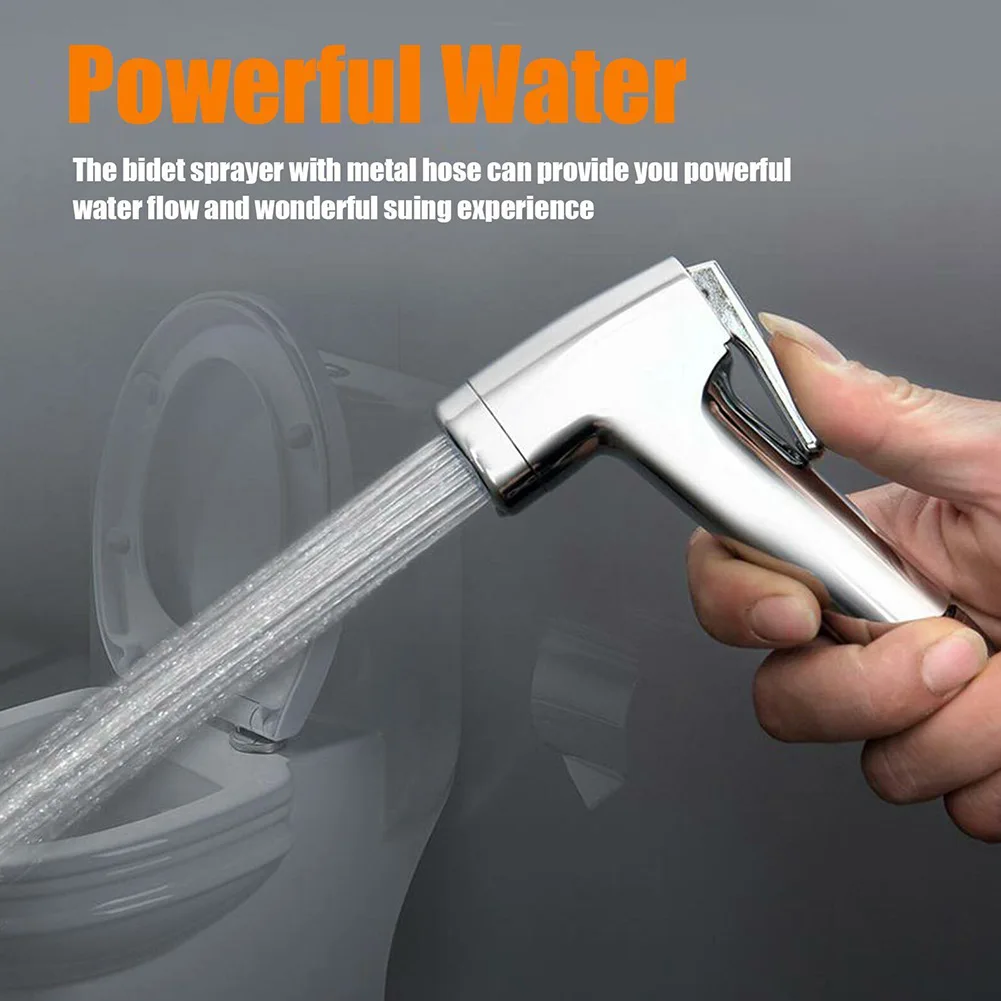 1pcs G1/2 Protable Bidet Toilet Sprayer ABS Handheld Bidet Faucet Spray Home Bathroom Shower Head Self Cleaning Accessories