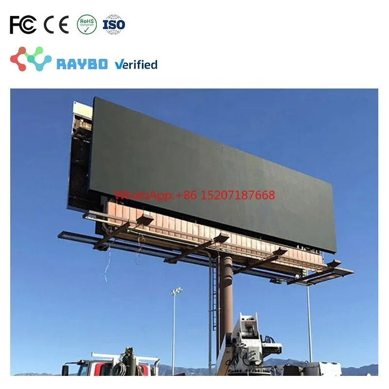 Raybo FC P2 2.5 P3 P4 P6 P8 P10 Outdoor Indoor Led Billboard Advertising Full Hd Video Panel Led Wall Display Led Screen Outdoor