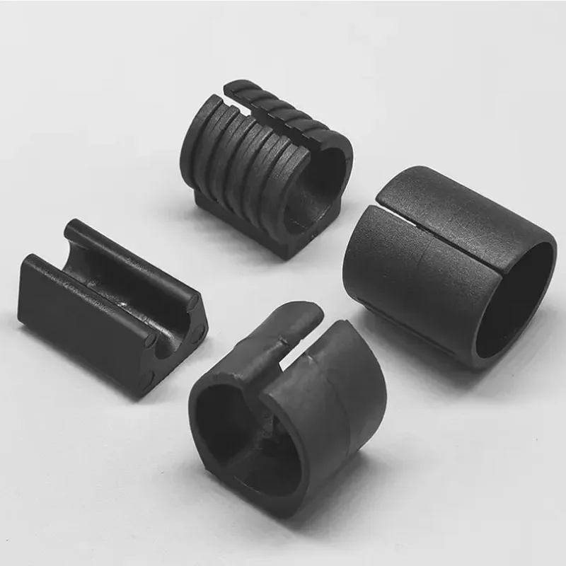 8Pcs Chair Leg Pad Non-slip U Shaped Pipe Clamp 4mm~32mm Table Floor Protector Round Pipes Furniture Feet Caps Black White