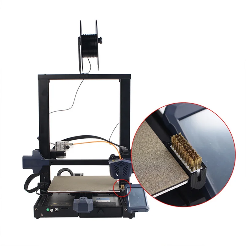 Alat Sikat Pembersih Printer 3D Canggih Sikat Gigi Kawat Tembaga Pegangan Sikat Tembaga untuk Nosel Pembersih Anycubic Vype Hotend