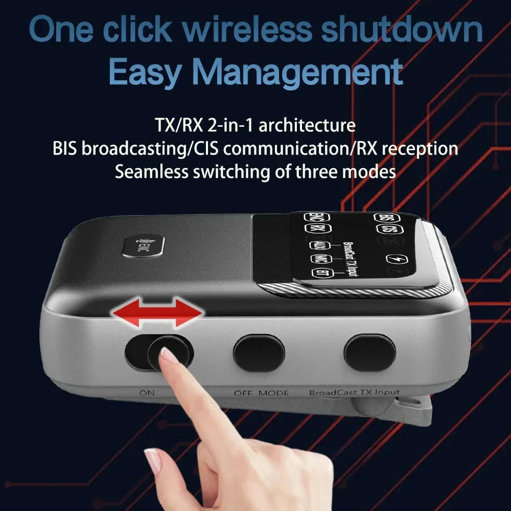 Transmisor receptor de Audio Bluetooth 6,0 ENC transmisión inalámbrica uno con sistema de Audio múltiple con micrófono para guía turística de iglesia
