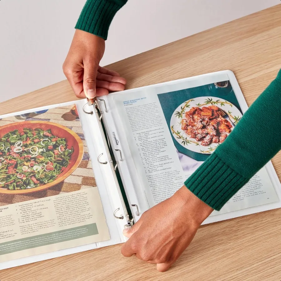 Nozioni di base Raccoglitore a 3 anelli da 1 pollice bianco confezione da 4