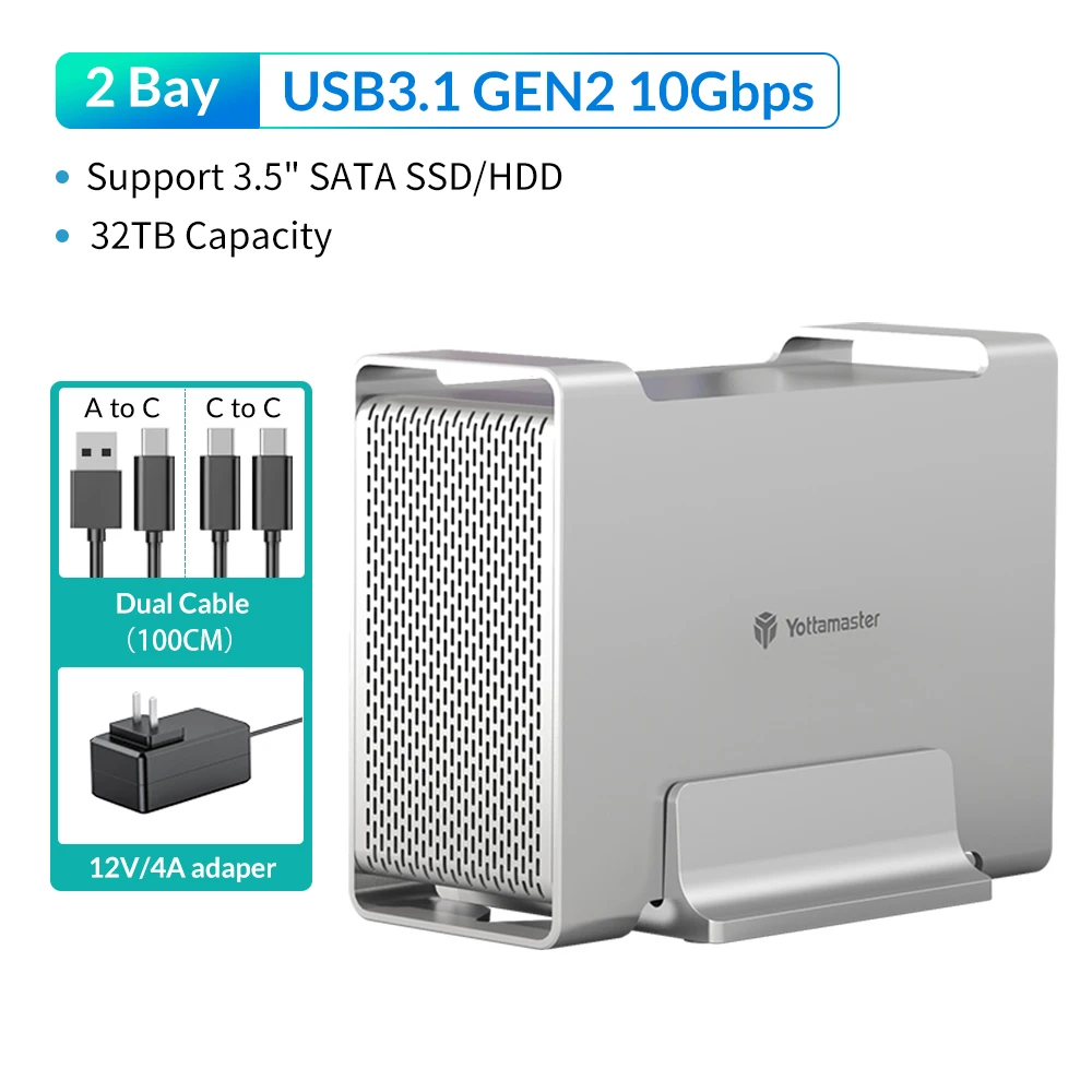 Yottamaster 外付けハードドライブエンクロージャー HDDケース Amazon.co.jp: Yottamaster HDDケース 3.5インチ USB3.0接続 5Bay