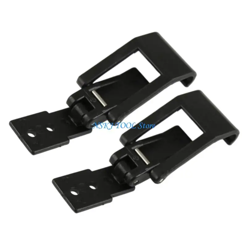L8RC Draw Latches Closure Clasp Repair Set, 2 Piece Black Mount Hardware for Cases