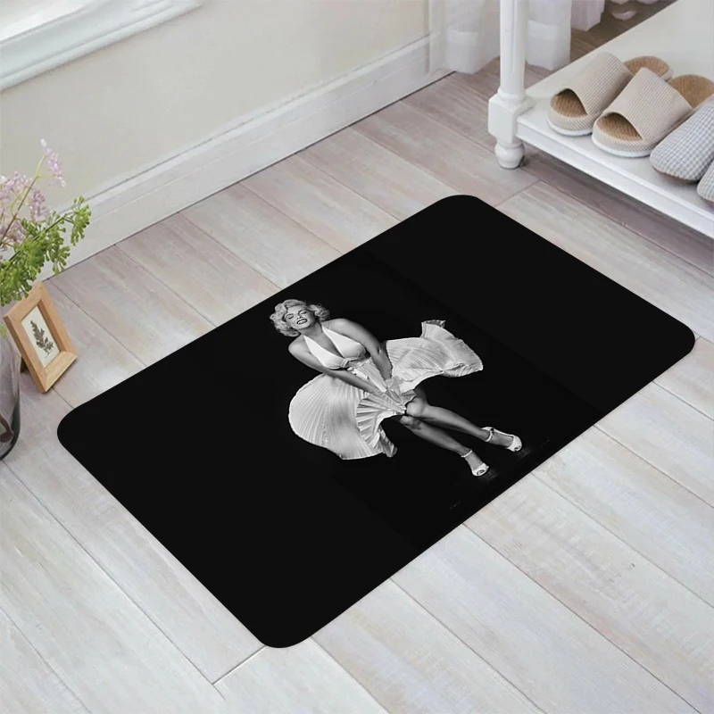 Famous Actress Marilyn Monroe Floor Mat Living Room Carpets Balcony Home Doormat Entrance Door Rugs Kitchen Carpet Foot Rug Mats