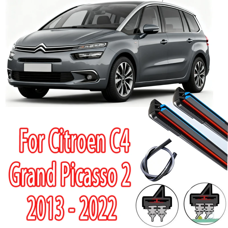

Wiper LHD Front Wiper Blades For Citroen C4 Grand Picasso 2 2013 - 2022 Windshield Windscreen Window 30"+30" Accessories
