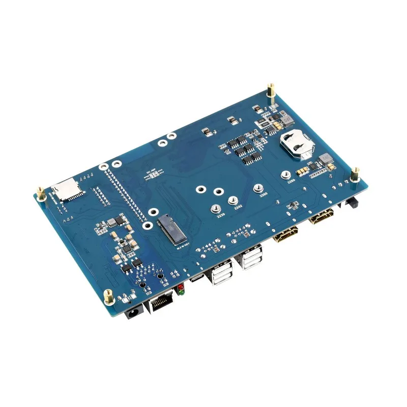 PoE UPS Base Board/Mini-Computer Designed for Raspberry Pi Compute Module 4, Gigabit Ethernet, Dual HDMI, Quad USB2.0