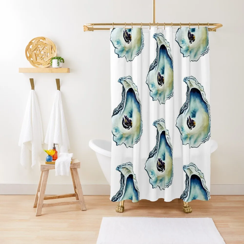 

Watercolor Oyster Southern Art Shower Curtain Funny Shower For The Bathroom Set For Bathroom Anime Shower Curtain