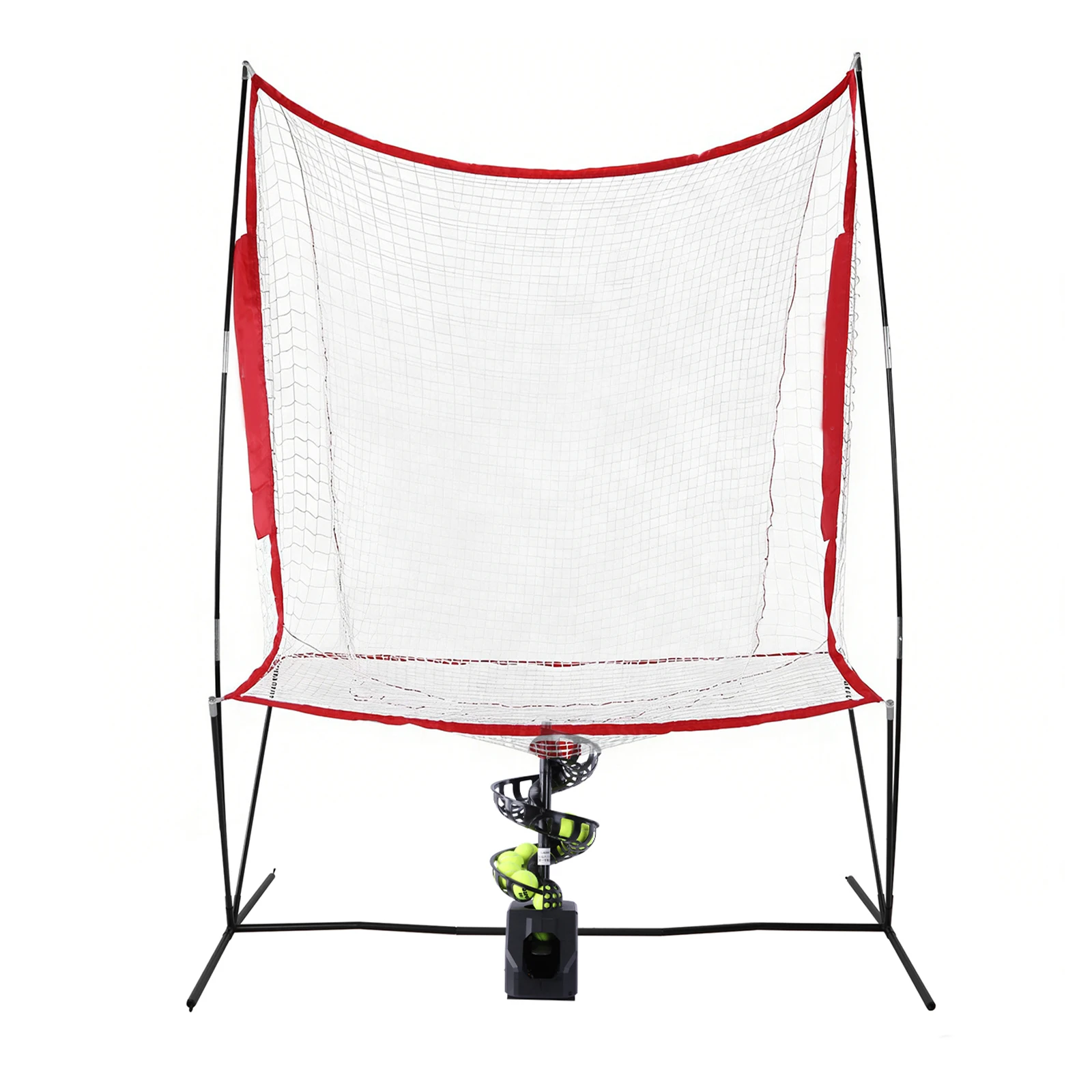 

Tennis Training Equipment with 10 Pickleballs 5 Adjustable Angles 2 Power Level for All-Levels Ages Beginners Kids Coaches