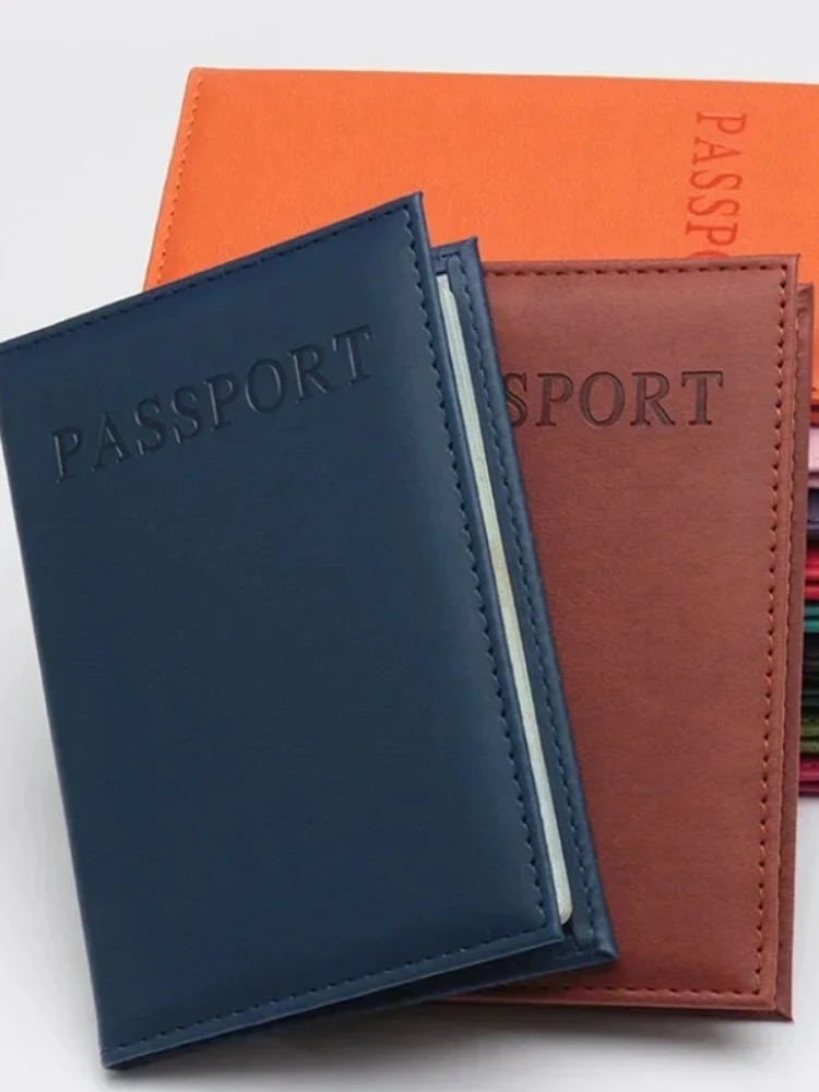 1 szt. Modny Nowy PU Damski Portfel na Paszport Etui dla Par Modele Dziewczęce Podróżne Okładki na Paszport Unisex Etui na Karty Męski Portfel na Karty — zdjęcie 2