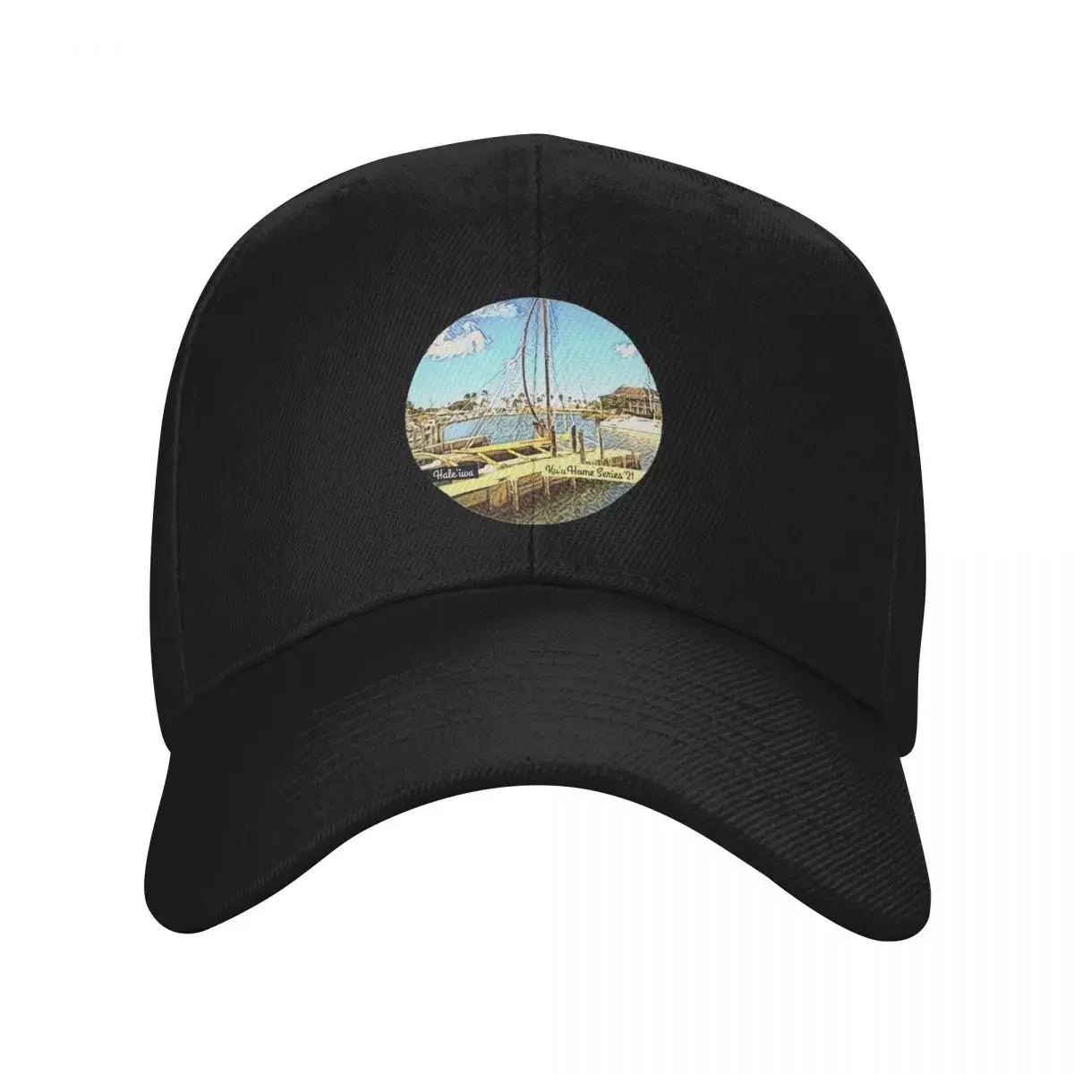 Ku'u Home Series: Hale'iwa Boat Harbor Baseball Cap Dropshipping Snap Back Hat Female Men's