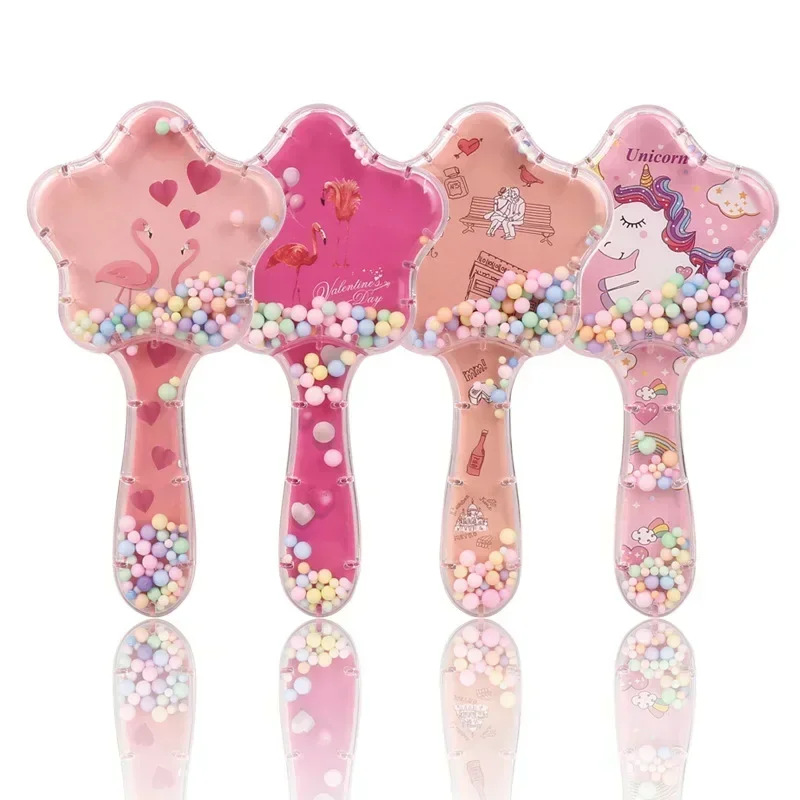 New Kids Star Magic Combs Anti-static Massage Unicorn Hair Brushes Tangle Detangle Shower Massage Hair Brush Comb