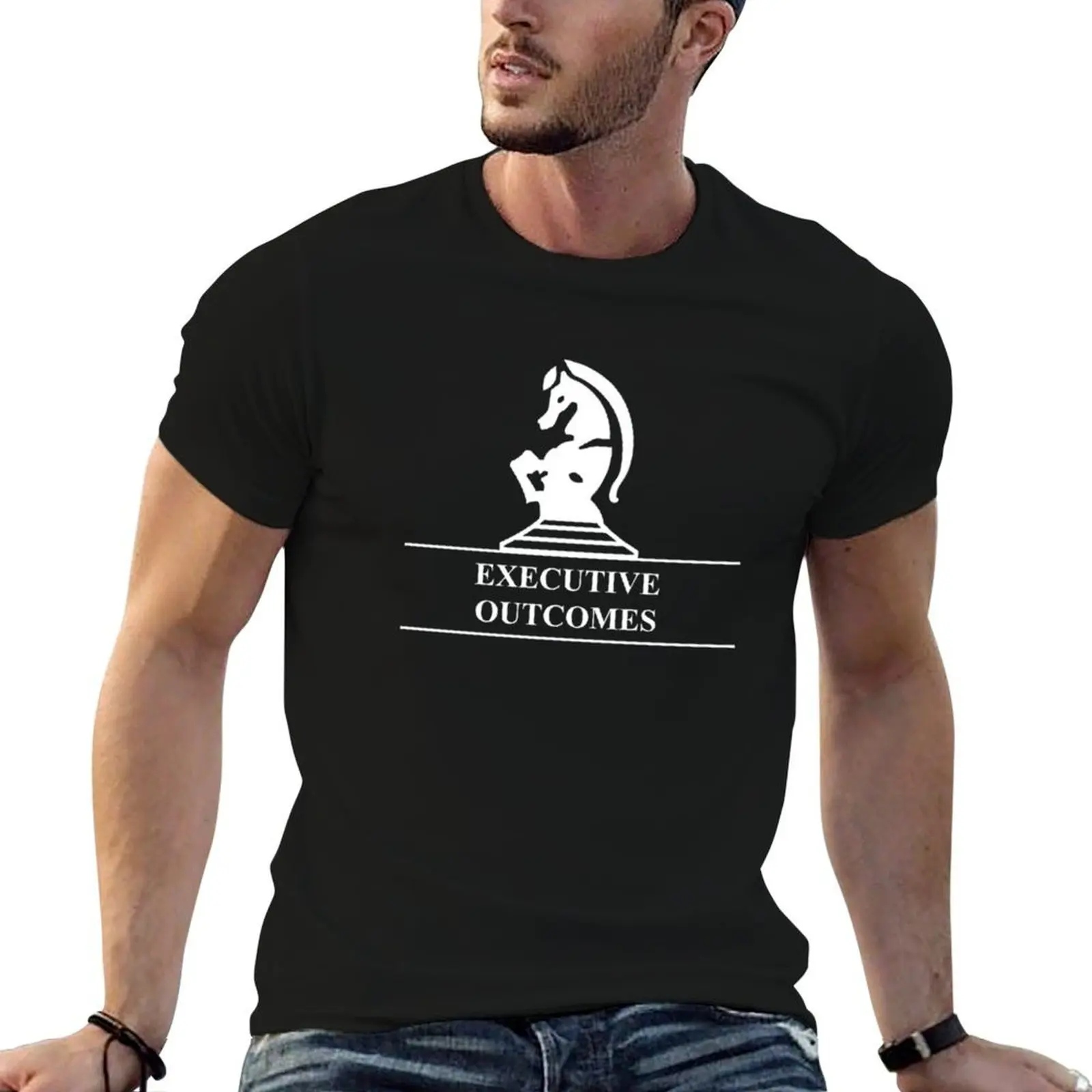 T-shirt classique Executive Outcomes (logo blanc) grande taille à manches courtes pour l'entraînement