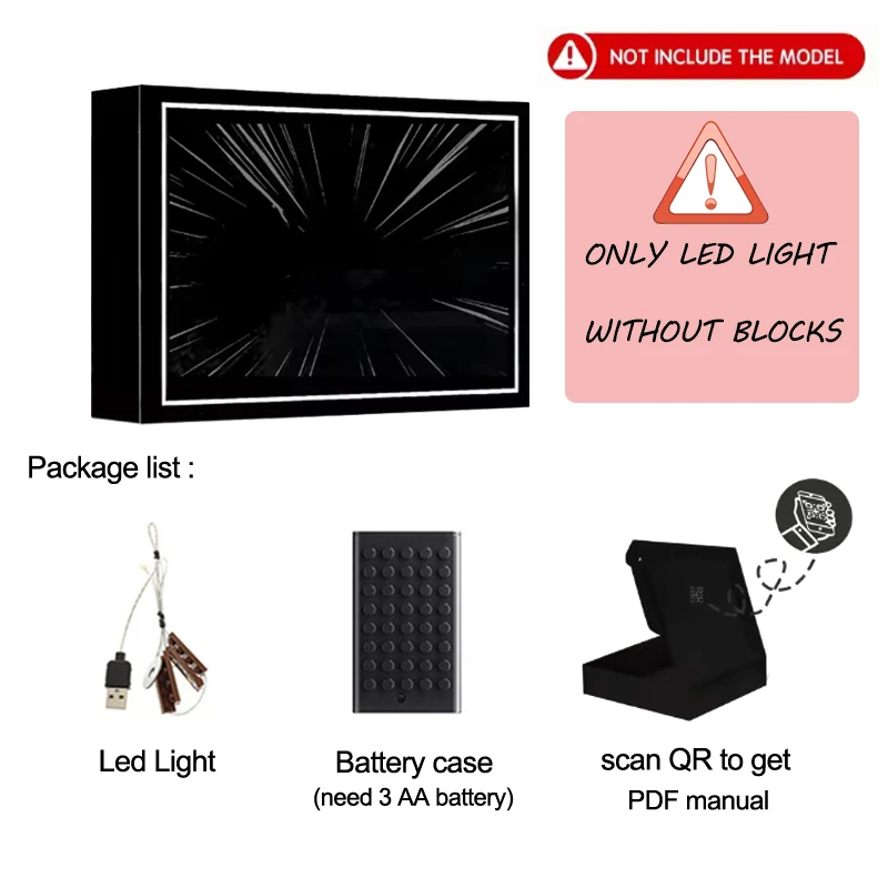 レゴ 10370 ポインセチア用パーソナライズされた LED ライトキット (LED ライトのみ、ブロックモデルなし)