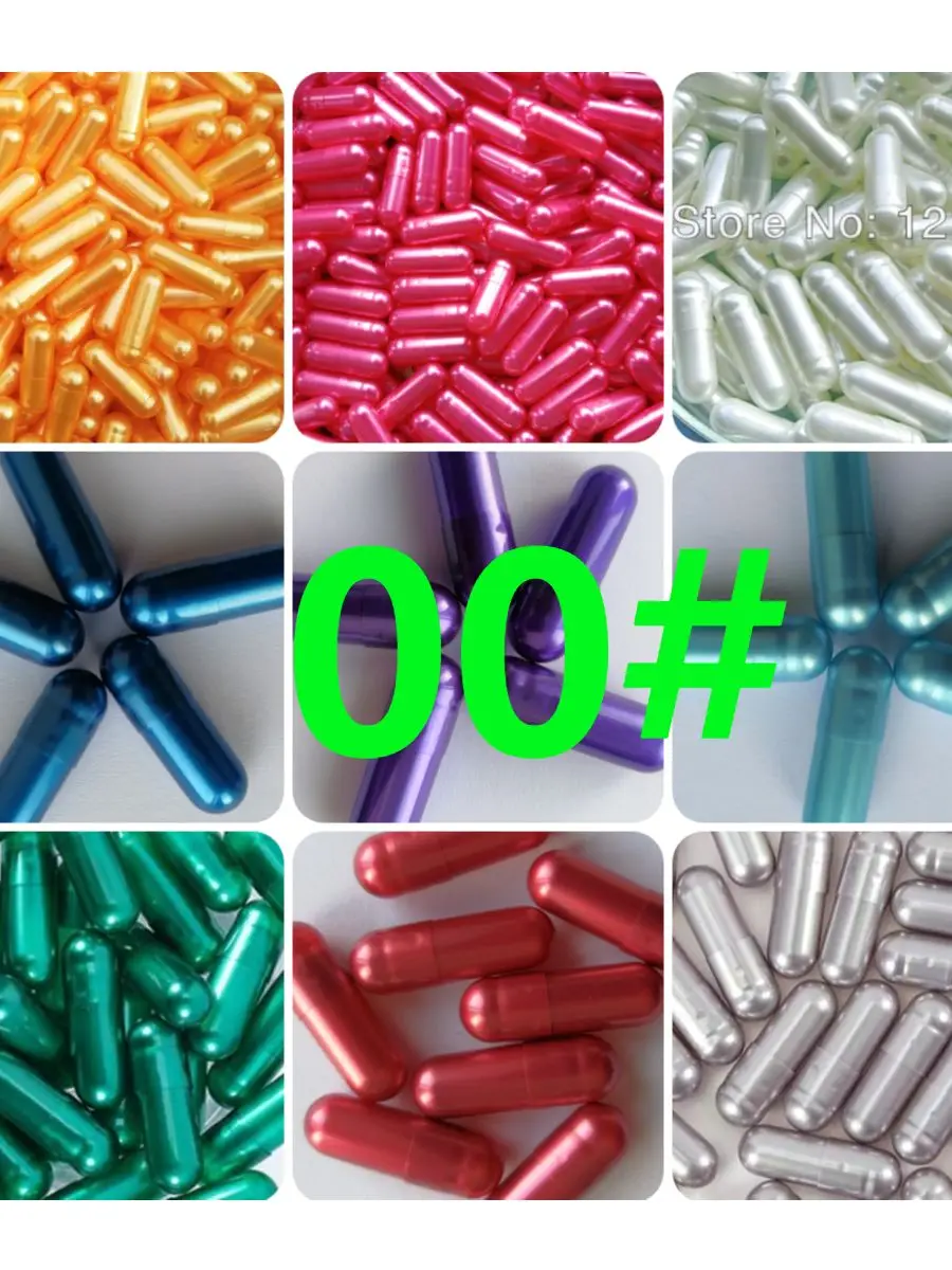 00 size Vacant Capsules 1,000pcs! Many colored;Hard Gelatin Empty Capsule,00# Capsules(seperated or joined capsules available)