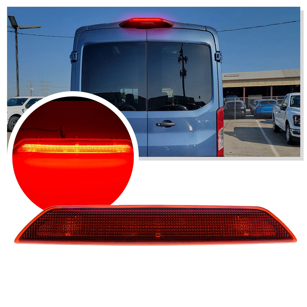 

1P Euro LED High Mount 3rd Brake Light Rear Stop Lamp For Ford Transit MK7 2014-2025 Tourneo BK3Z-13466-C Tail Warning Lamp