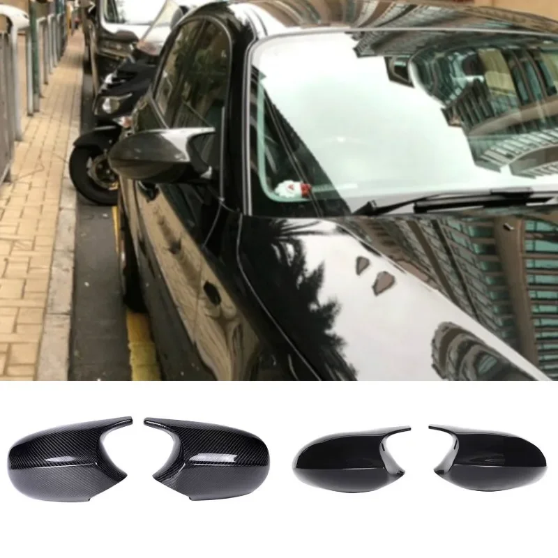 Mirror Cover E90 Real Carbon Fiber/ABS Car Rearview Mirror Cap Cover Direct Replace For BMW E90 E91 2005-2008 E92 E93 2006-2009