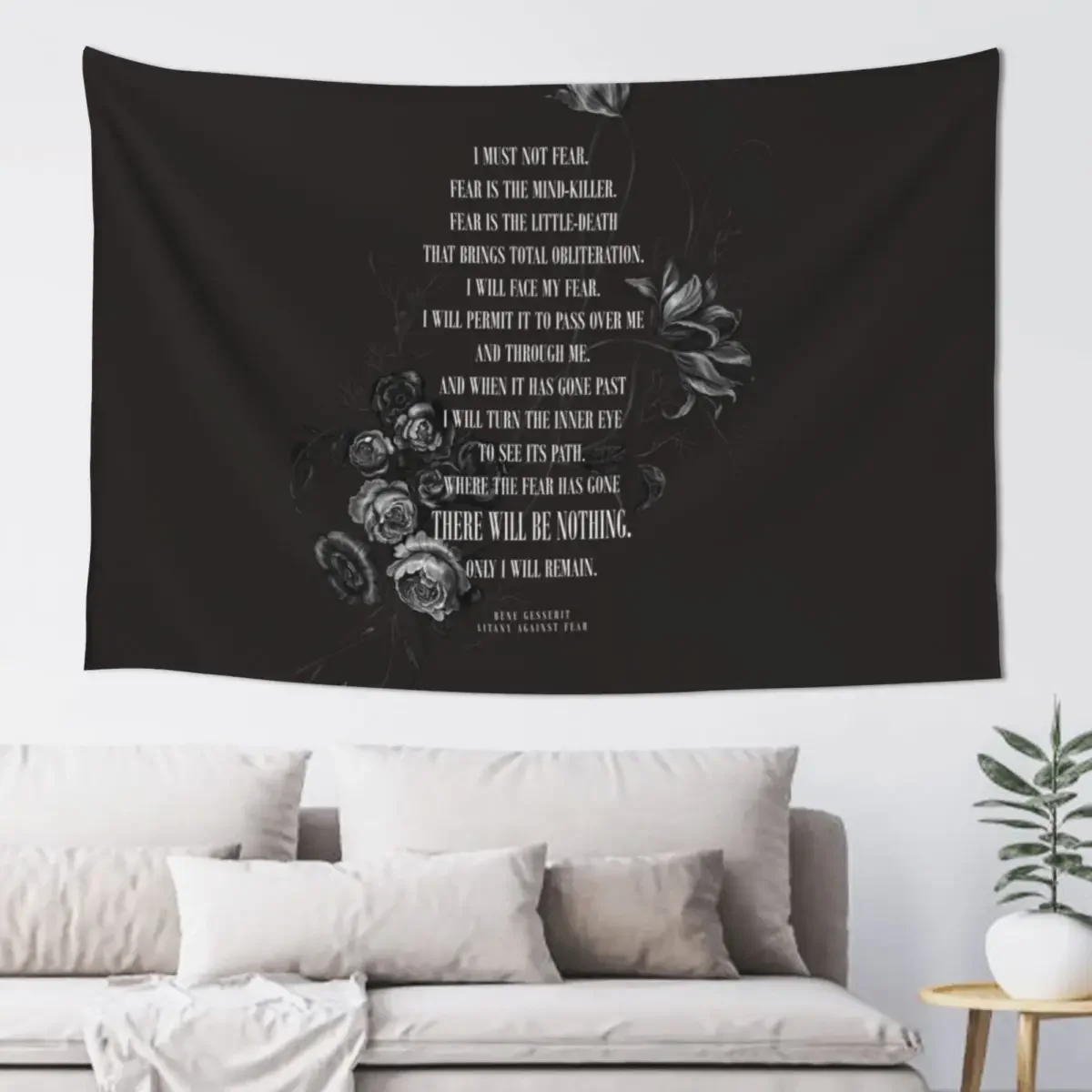 

Litany Against Fear Tapestry Room Design Cute Room Things House Decoration Tapestry