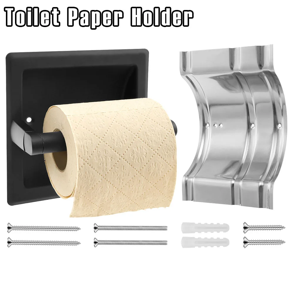 

Держатель для туалетной бумаги, утопленный держатель для салфеток из нержавеющей стали, вращающийся диспенсер для рулонов салфеток для ванной комнаты, кухни, спальни