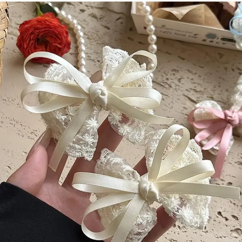 2 قطعة مجموعة القوس مقاطع الشعر للفتيات أزرق أحمر أسود القماش دبابيس الشعر الجانب الانفجارات المشابك الشريط اكسسوارات للأطفال