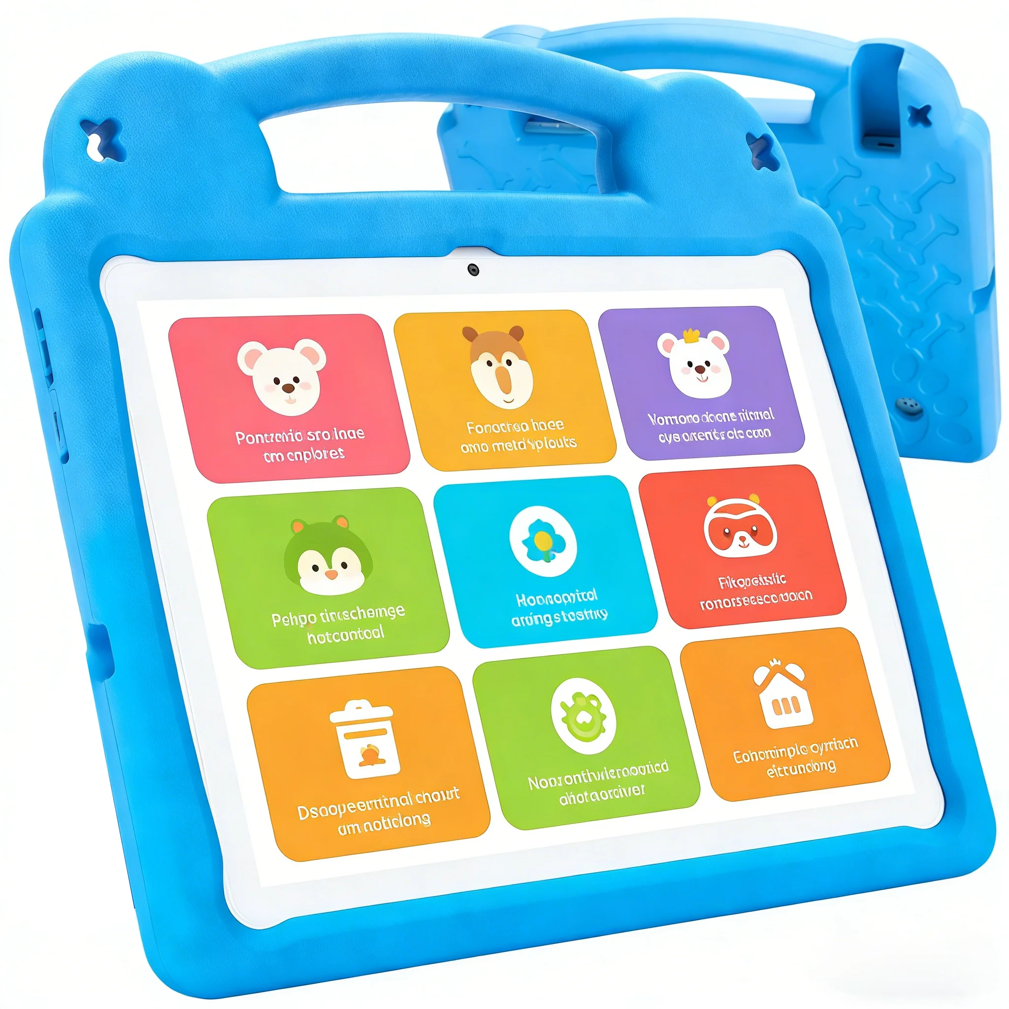 

ANRY 2026 New R16PRO Kids Tablet 10.1 Inch Android 15 4GB+4GB RAM 64GB WiFi 6 Parental Control Children Tablet with EVA Case